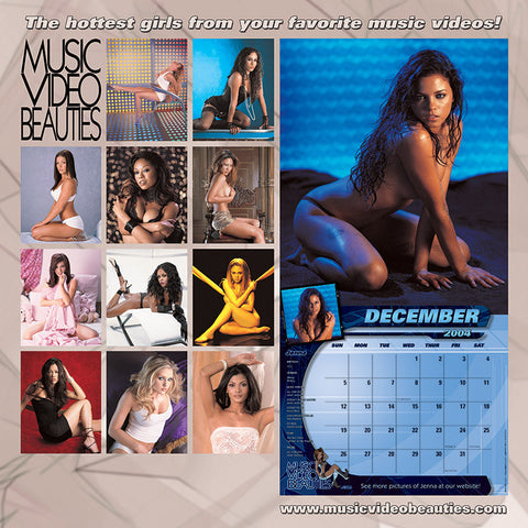 VINTAGE Music Video Beauties <br/>RARE Sealed 2004 Calendar<br/> First Pro Photos by Nick Saglimbeni