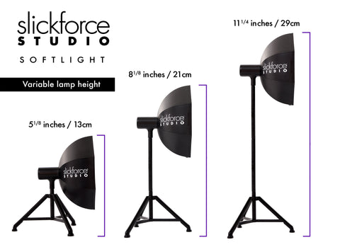 Slickforce Softlight - Variable Lamp Height Chart