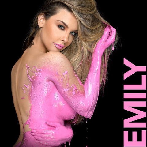 Emily Sears in pink by Nick Saglimbeni for Painted Princess Project