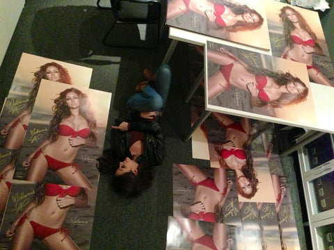 Melanie Iglesias Red Bikini 24"x36" Wall Poster